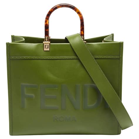 fendi sunshine tote green|fendi sunshine tote sale.